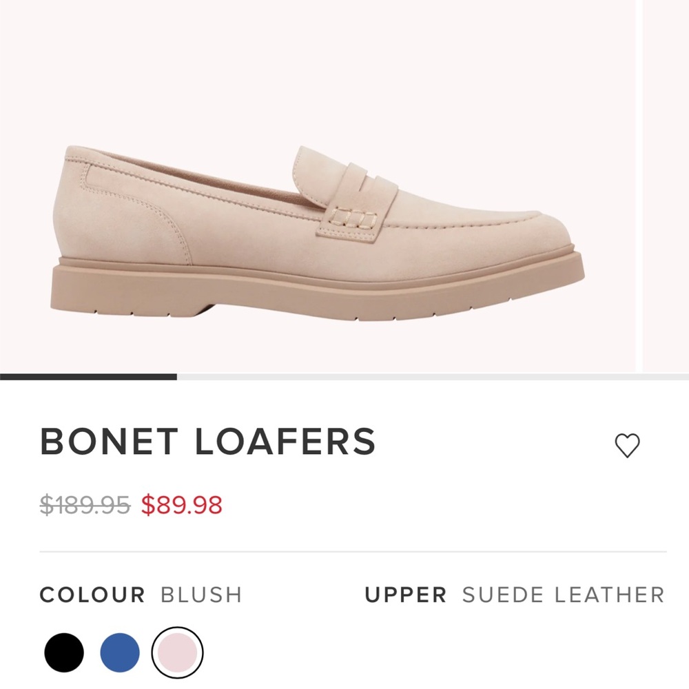 $190 Nine West Top of the line Blush/Tan Suede Leather Loafer. Brand new no box - Picture 2 of 5